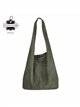 Große Hobo-Tasche aus Wildleder mit Reißverschluss