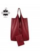 Bolso shopper de piel con monedero interior