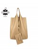 Bolso shopper de piel con monedero interior