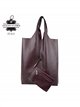 Bolso shopper de piel con monedero interior
