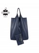 Bolso shopper de piel con monedero interior