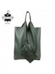 Bolso shopper de piel con monedero interior