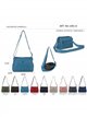 Bolso bandolera nylon con bolsillos de cremallera