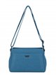 Bolso bandolera nylon con bolsillos de cremallera