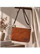 Bolso bandolera de piel serraje italiana