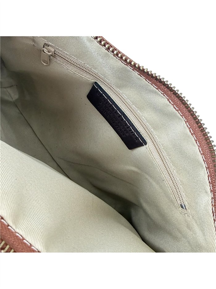 Bolso bandolera de piel serraje italiana