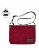 Bolso bandolera de piel serraje italiana