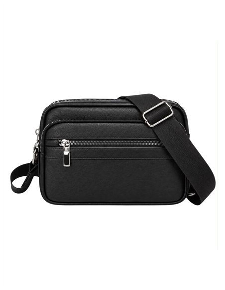 Bolso bandolera multicompartimento