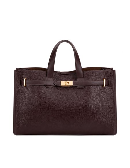 Bolso shopper estructurado con neceser