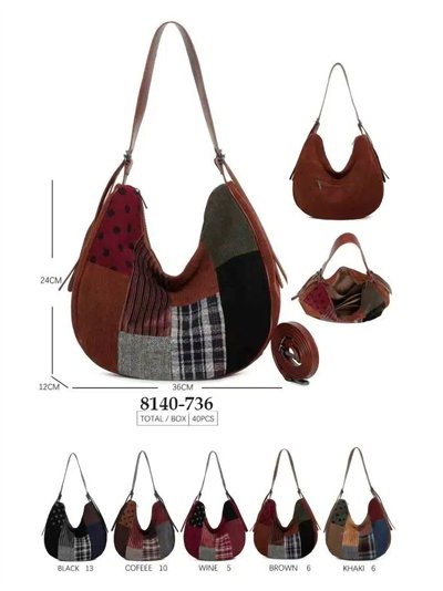 Bolso hobo patchwork multicolor 2