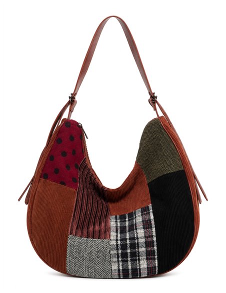 Bolso hobo patchwork multicolor