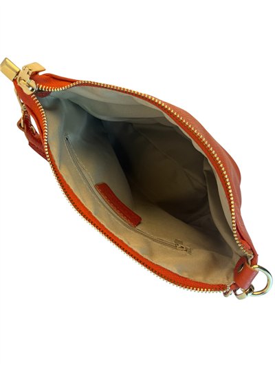 Bolso de hombro de piel italiana con cremalleras 2