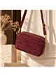 Bolso bandolera de piel serraje efecto coco