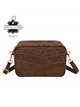 Bolso bandolera de piel serraje efecto coco