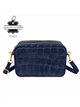 Bolso bandolera de piel serraje efecto coco