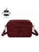 Bolso bandolera de piel serraje efecto coco