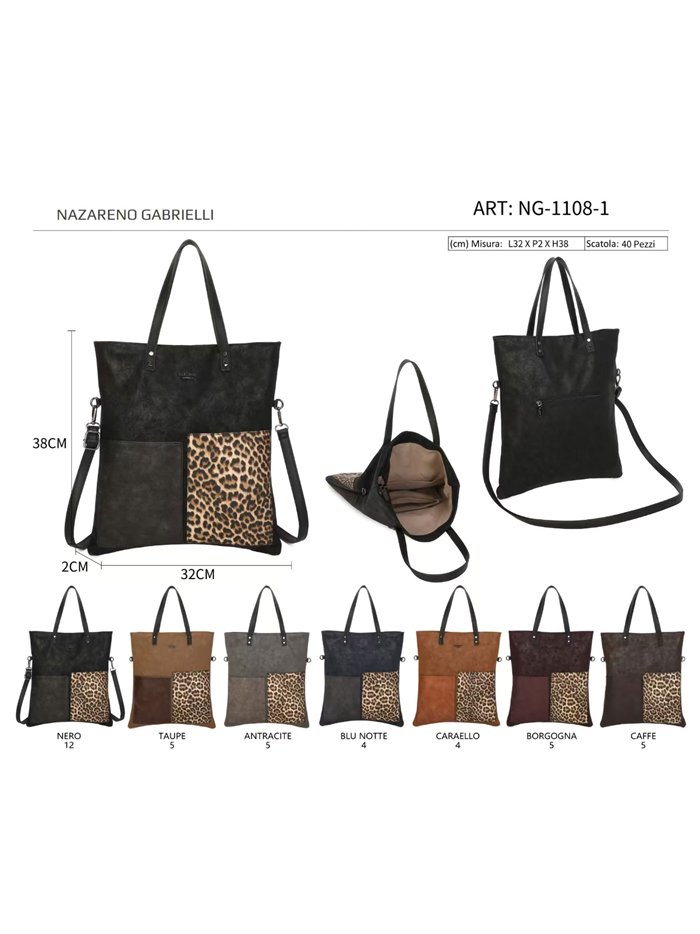 Bolso shopper animal print