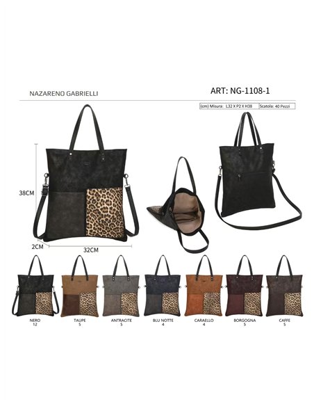 Bolso shopper animal print