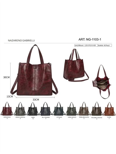 Bolso shopper efecto vintage con bandolera 2