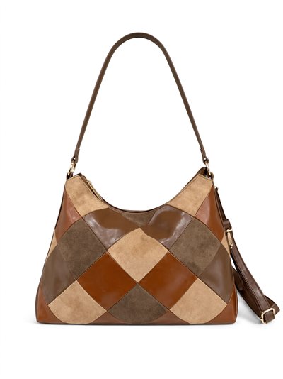 Bolso hobo patchwork efecto piel