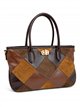 Bolso de mano patchwork geométrico
