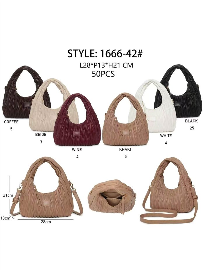 Bolso hobo acolchado con bandolera