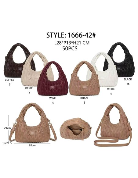 Bolso hobo acolchado con bandolera
