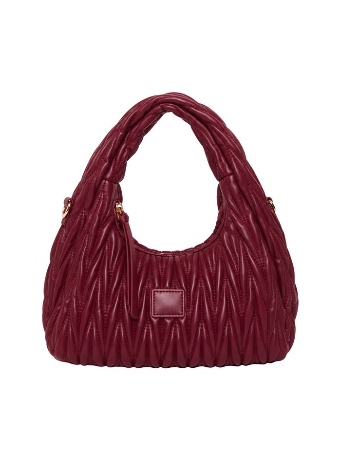 Bolso hobo acolchado con bandolera