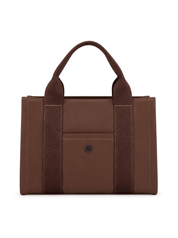 Bolso tote estructurado con asa bandolera