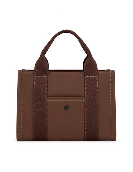 Bolso tote estructurado con asa bandolera