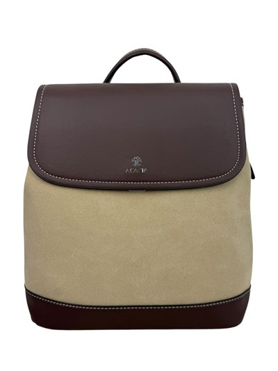 Zweifarbiger Rucksack mit Magnetverschluss