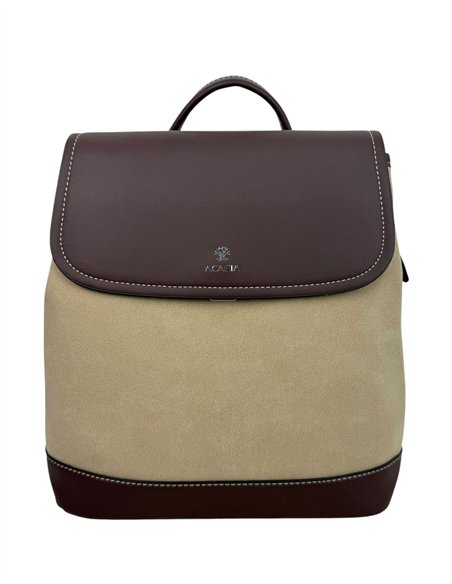 Zweifarbiger Rucksack mit Magnetverschluss