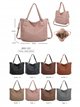 Shopper tote bag with crossbody strap