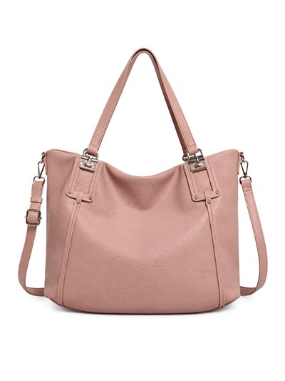 Shopper tote bag with crossbody strap