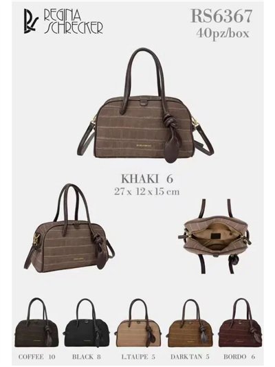 Bolso bowling efecto coco con colgante 2