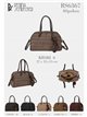 Bolso bowling efecto coco con colgante