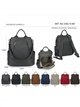 Zaino antifurto in nylon con tasca frontale
