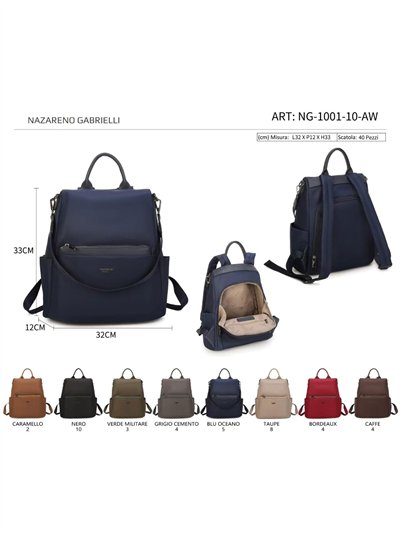 Mochila nylon antirrobo con bolsillo frontal 2