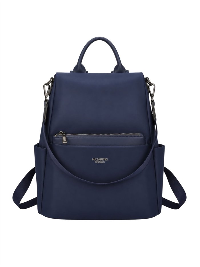 Diebstahlsicherer Nylon-Rucksack mit Vordertasche