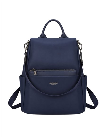 Diebstahlsicherer Nylon-Rucksack mit Vordertasche