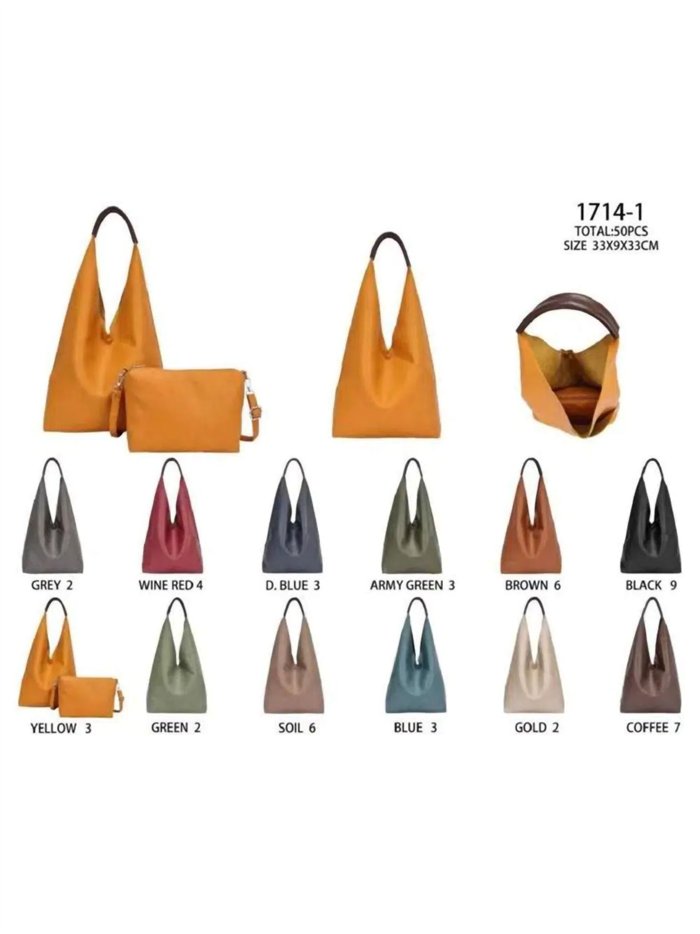 Borsa shopper con beauty case removibile