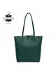 Borsa shopper in pelle italiana con manici lunghi