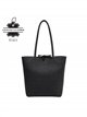 Borsa shopper in pelle italiana con manici lunghi