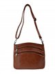 Bolso bandolera multicompartimento con bolsillos de cremallera