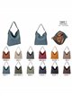 Bolso hobo amplio con con tachuelas