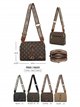 Bolso bandolera monograma con correa ancha