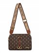 Bolso bandolera monograma con correa ancha