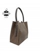 Bolso de hombro de piel con monedero