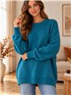 suéter básico oversized