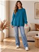 suéter básico oversized